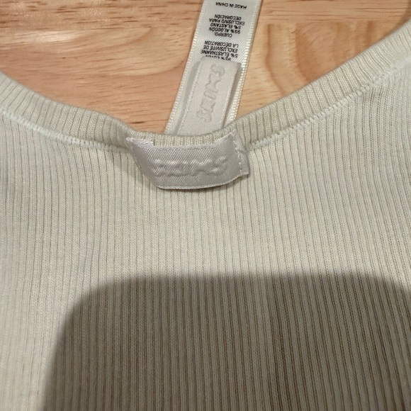 Skims Cream Ribbed Tank M - Picture 3 of 4